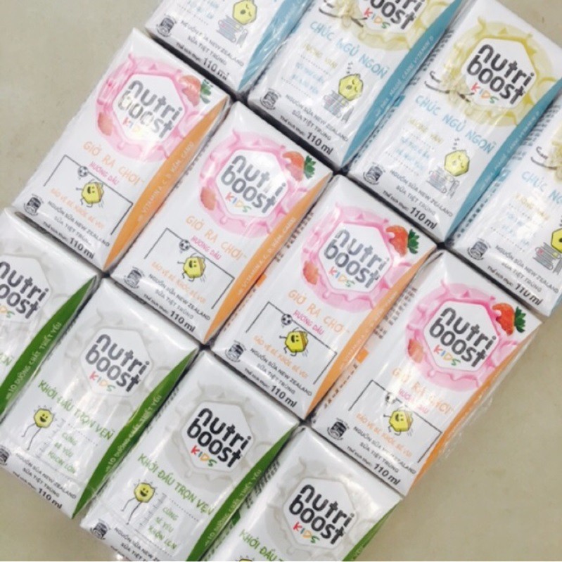 Lốc 4 Hộp Sữa Tiệt Trùng Nutri Boost Kids 110ml