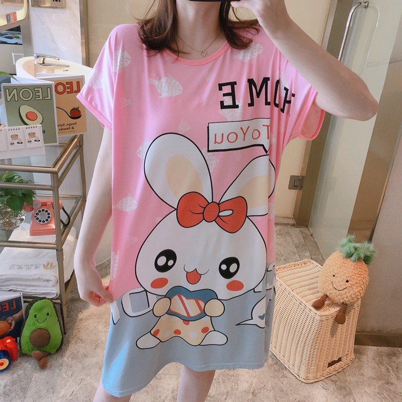 đồ ngủ Ngắn Tay In Họa Tiết Dễ Thương Cho Nữ | BigBuy360 - bigbuy360.vn