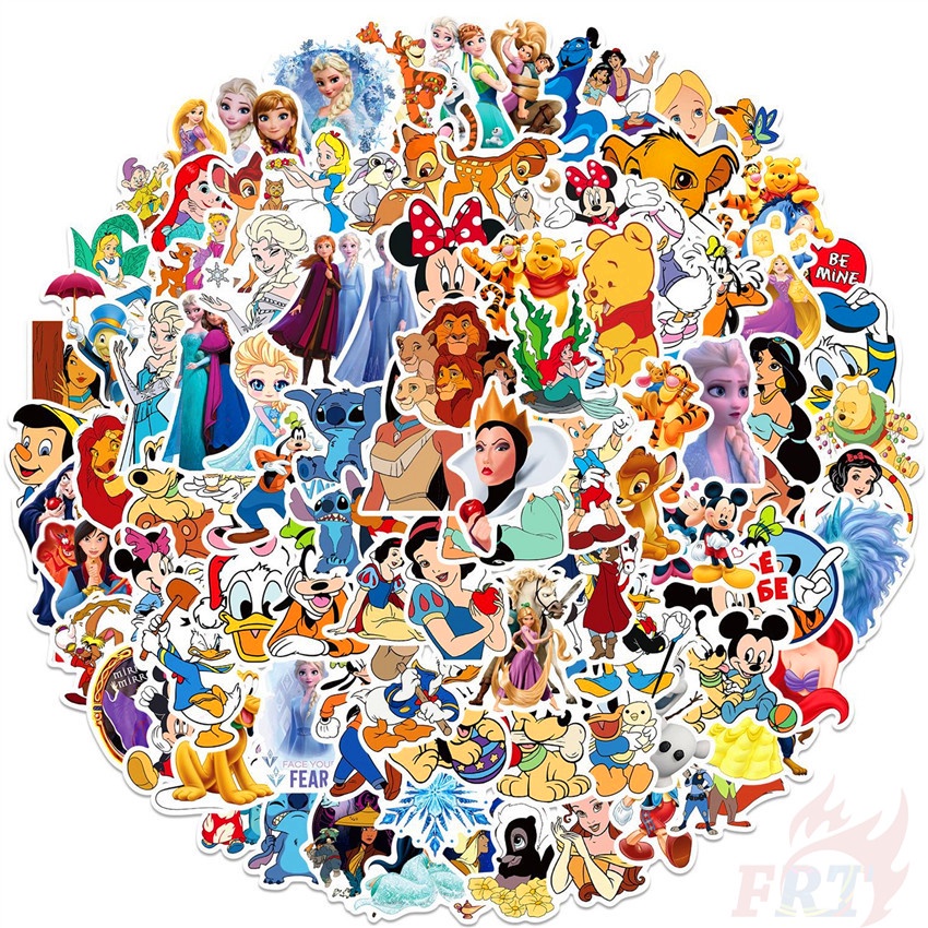 Bộ 100 Cái/Bộ ❉ Hỗn Hợp Phim Hoạt Hình Disney Series 01 Dán ❉ Decal Dán Tường Chống Thấm Nước Thời Trang