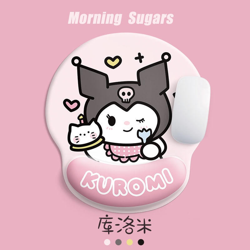 Đệm Lót Chuột / Bàn Phím Bằng Silicon Mềm 3D Hỗ Trợ Cổ Tay Cho Văn Phòng