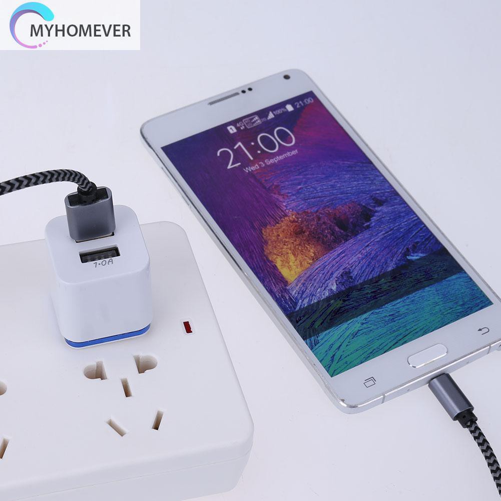 myhomever Universal US Plug 2.1A 2 Port USB Double Charging Adapter USB Charger