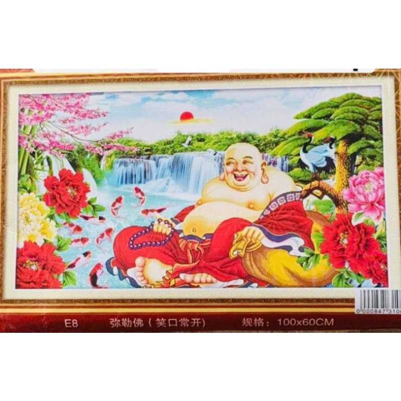 Tranh thêu chữ thập phật a di đà