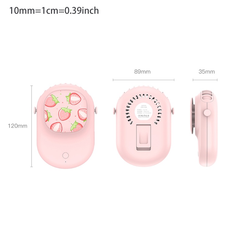 Quạt Mini Đeo Cổ Siêu Cá Nhân Dành Cho Trẻ Em Nữ