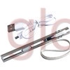 Đèn pin LED mini cầm tay bằng thép không gỉ sạc USB tiện dụng
