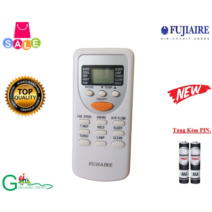 Remote Điều khiển điều hòa Fujiaire dùng cho các dòng FW FT AI FJW -Hàng mới 100%-Chất lượng tốt-Tặng kèm PIN