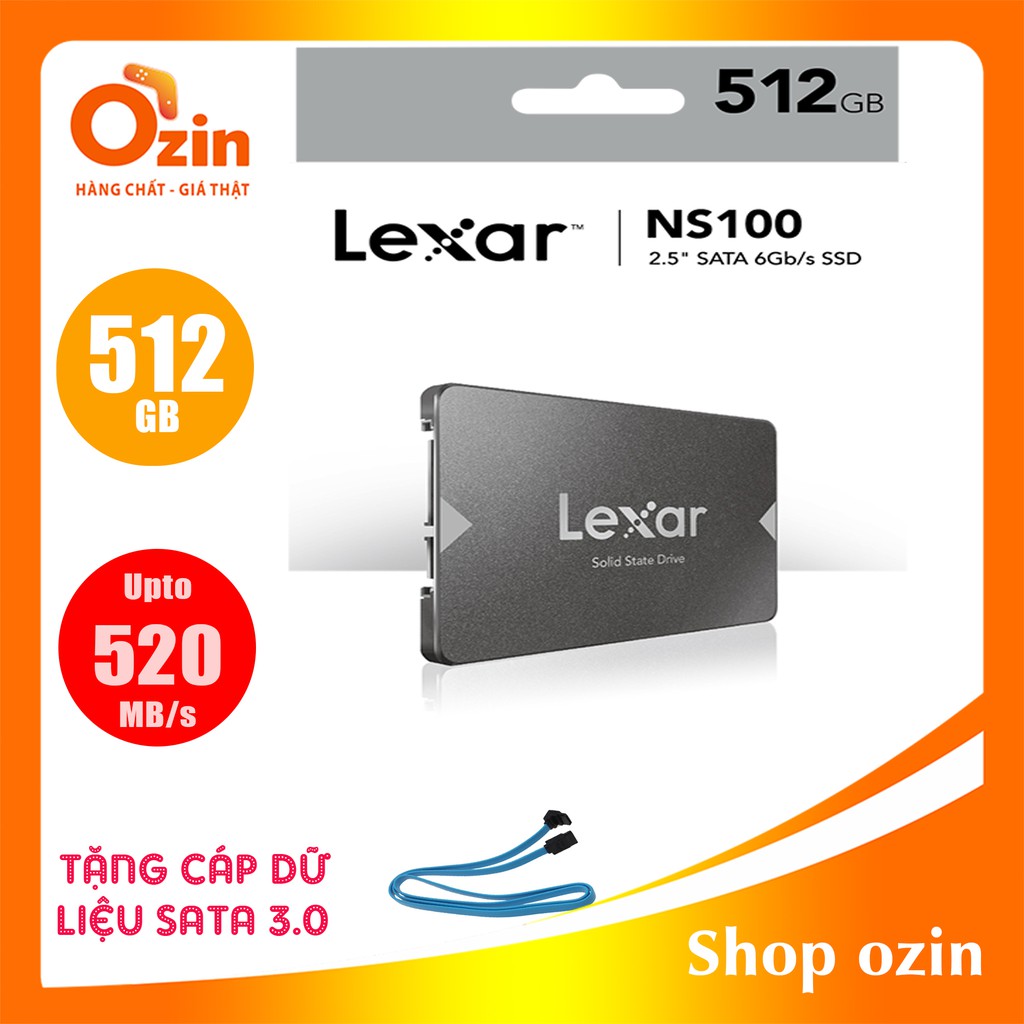 [RẺ VÔ ĐỊCH] Ổ Cứng SSD Lexar 512GB 256GB 128GB NS10/NS100 2.5 inch SATA III thương hiệu USA