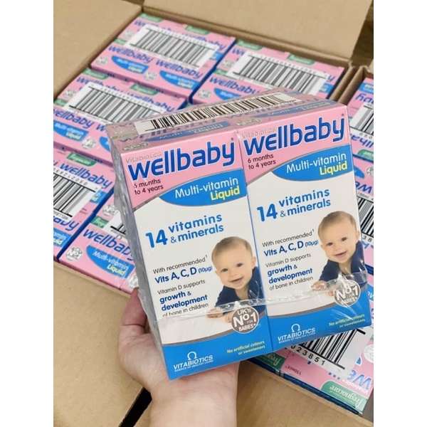 Vitamin Tổng Hợp Wellbaby 150ml Cho Bé Từ 4 Tháng