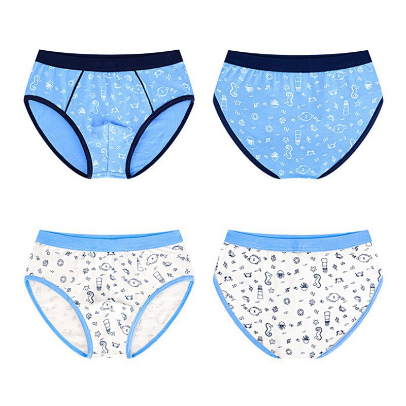 Bộ 2 Quần Lót Boxer In Hình Cho Bé Trai