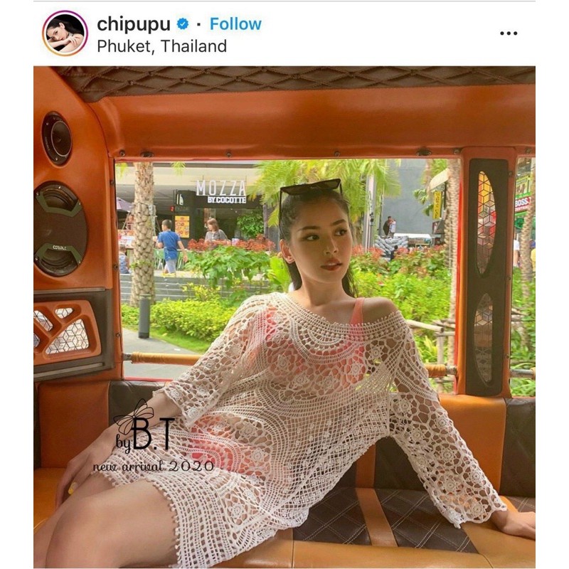 Áo lưới ren hoa chipu siêu hot