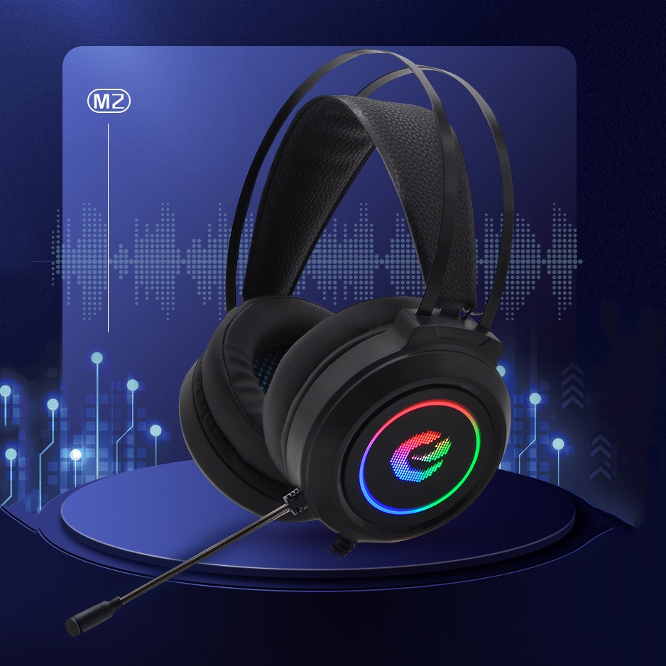 Tai Nghe Chụp Tai PC Chuyên Game Máy Tính K1 Super Gaming Giả Lập 7.1 USB LED RGB Chống Ồn, Tạp Âm, Siêu Bass
