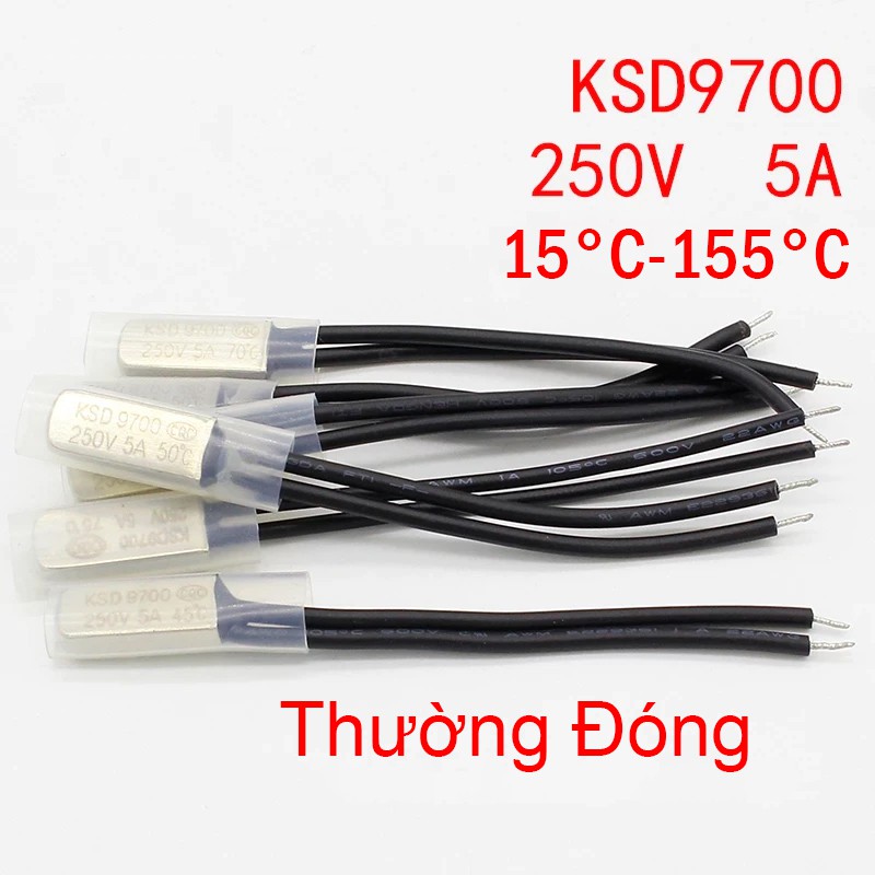 Công tắc nhiệt, sò bảo vệ quá nhiệt KSD9700 5A 250VAC