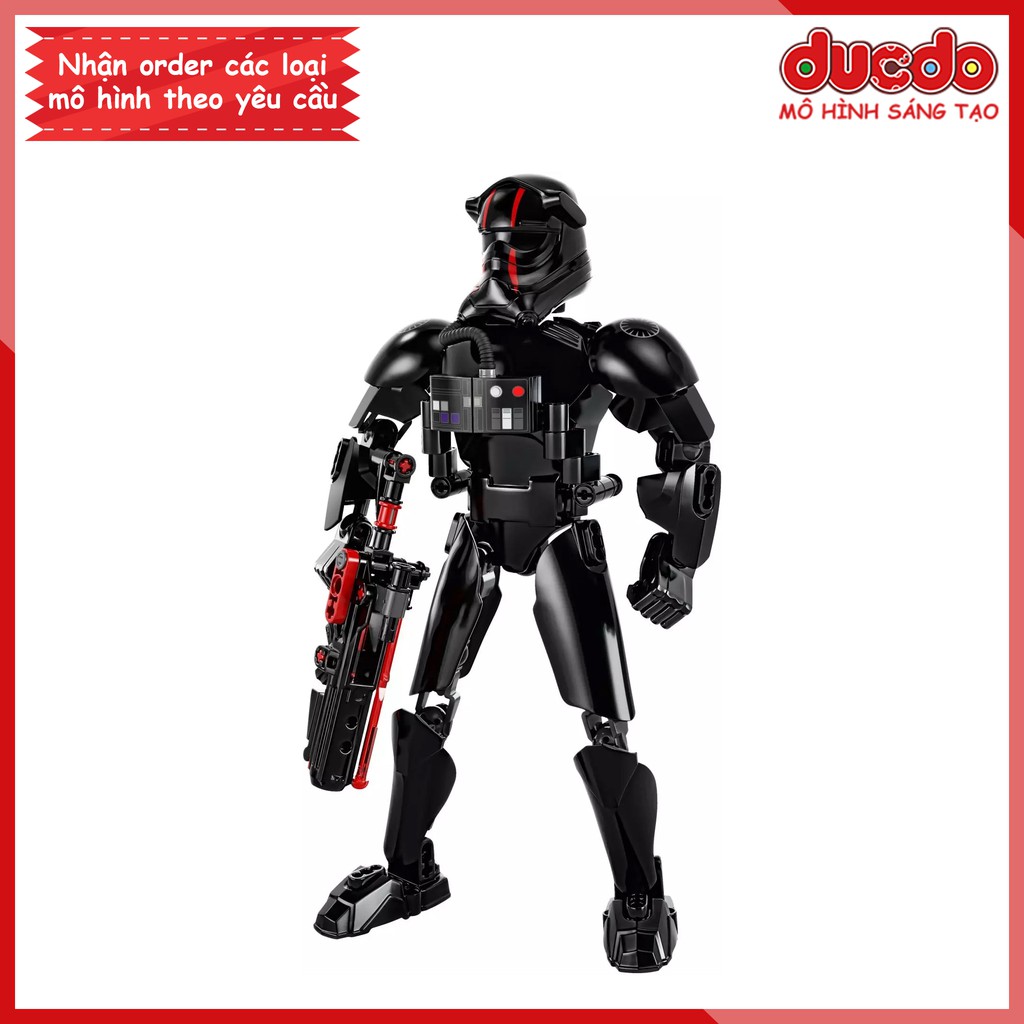 No.323-1 Lắp ghép Chiến tranh giữa các vì sao Elite TIE Fighter Pilot - Đồ chơi Xếp hình Mô hình Minifigures 75526