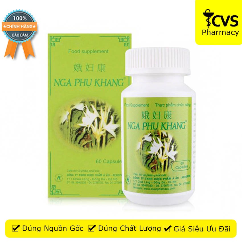 Nga Phụ Khang ( HỘP 60 VIÊN) Hỗ Trợ Bệnh U Xơ, U Nang Tử Cung - CVSPharmacy