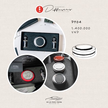 Nước hoa xe hơi - Future Box bày tablo xe và 2 chai tinh dầu nước hoa hương thơm các hãng Niche cao cấp 15ml [XETHOM]