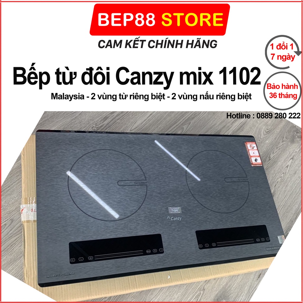 Bếp từ đôi Canzy CZ Mix 1102 Nhập khẩu nguyên chiếc Malaysia, Mix1102 ,Canzy1102