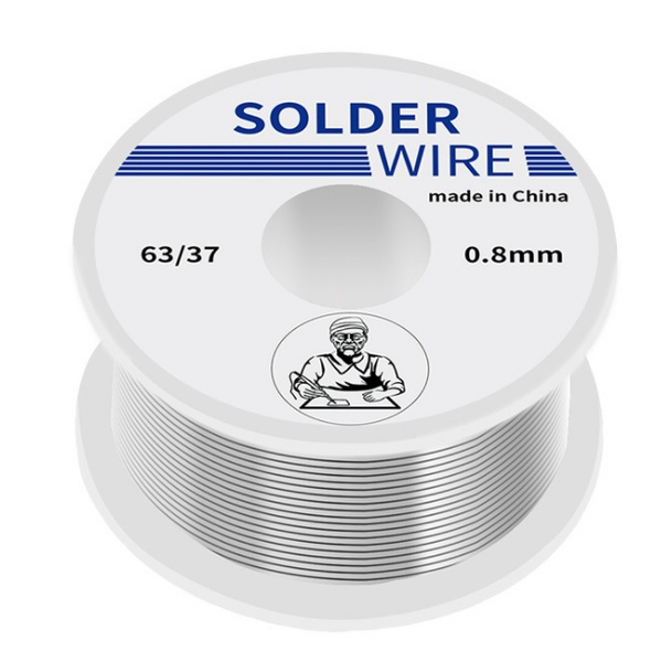 Thíếc hàn Mỏ Hàn Chì Dây Tan Chảy- Dây thiếc hàn 0.8mm cuộn trắng