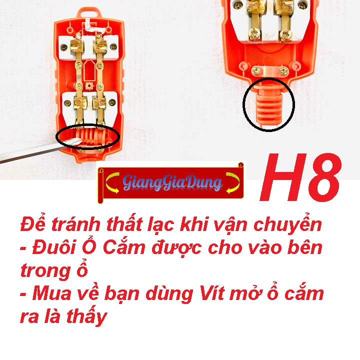 Ổ Cắm Điện Lõi Sứ Chịu Nhiệt SOPOKA 2S-6000W Siêu Chịu Tải