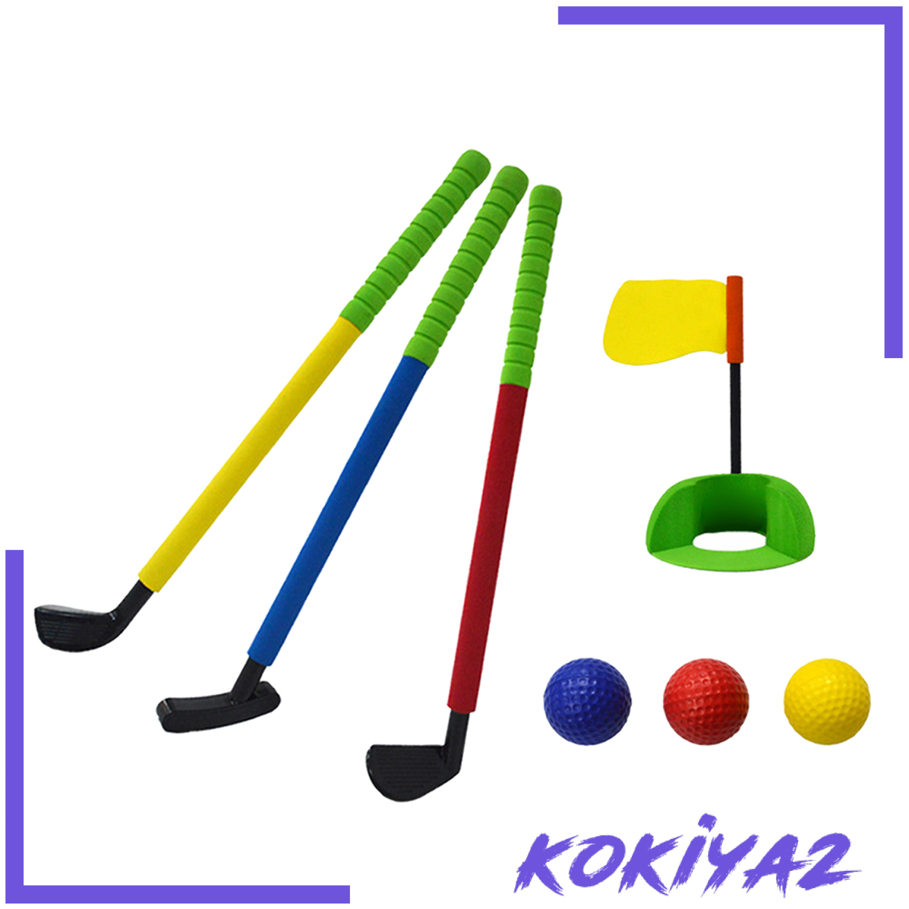 Bộ 2 Gậy Golf Đồ Chơi Cho Trẻ Em Mẫu Giáo