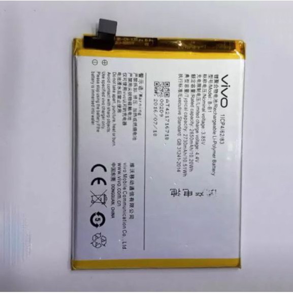 PIN VIVO B-B1 / Y55 / Y55S / Y55L / Y55A / 2730MAH ( LOẠI 1 BẢO HÀNH 6 THÁNG )