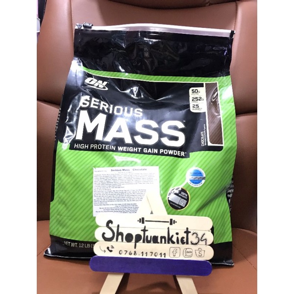 Tăng Cân Túi 2Kg Serious Mass Gainer Chính Hãng