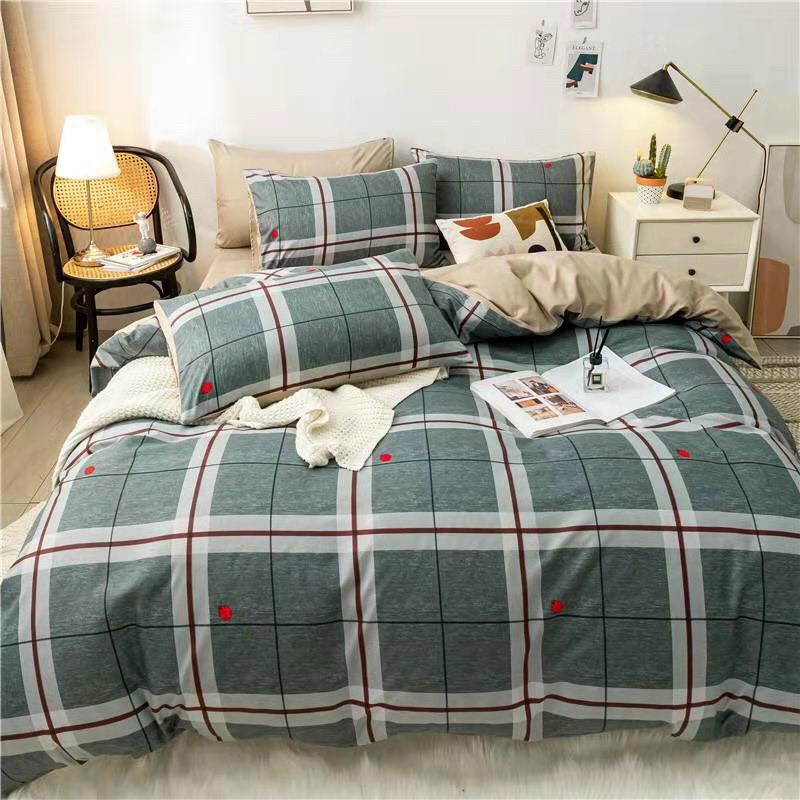 Bộ chăn ga Cotton poly vintage M2T Bedding chăn ga Hàn Quốc đủ size miễn phí bo chun