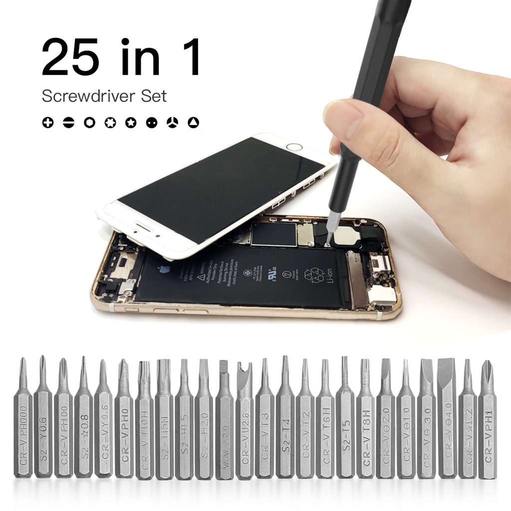 Set tua vít EKEZ nam châm 24 chi tiết sửa chữa điện thoại tô vít đa năng tiện dụng