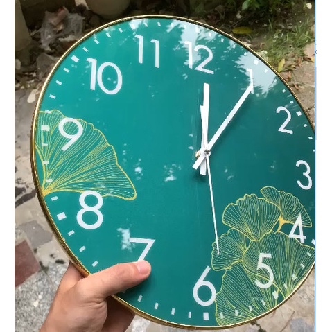 Đồng hồ treo tường đẹp, đồng hồ trang trí treo tường kim trôi sang trọng hiện đại TẶNG KÈM pin và đinh -TG097