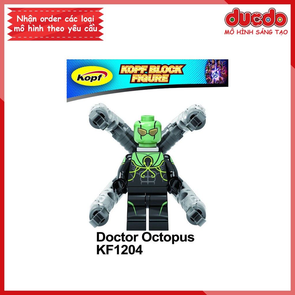 Minifigures siêu anh hùng Iron Man Octopus - Đồ chơi Lắp ghép Xếp hình Mô hình Mini EndGame Kopf KF6097