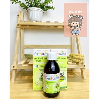 Siro vitamin tổng hợp pentavite multivitamin + iron úc cho bé penta-vite từ 1-12 tuổi - úc