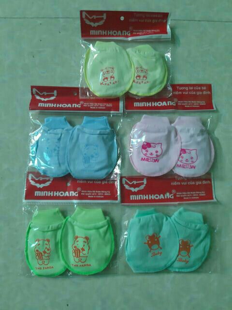 1 sét bao tay bao chân minh hoàng cho bé