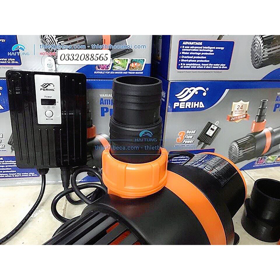 Máy bơm PERIHA cho hồ cá Koi, Máy bơm tiết kiệm điện có bộ điều khiển 3 chế độ Periha PB 5000-25000
