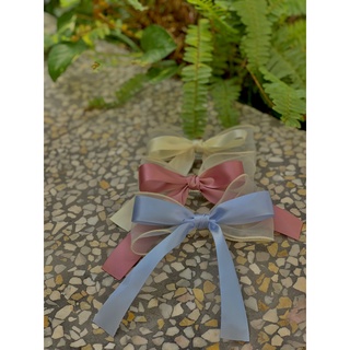 [Nơ Handmade]: Hannie - Nơ kẹp tóc ruy băng
