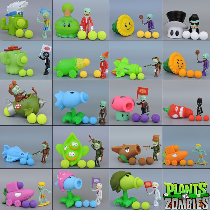 Bảng Vẽ 20 Kiểu vs... Zombies Mô Hình Búp Bê jalapeno cob cannon Bí Ngô Trái Cây Bằng Nhựa pvc