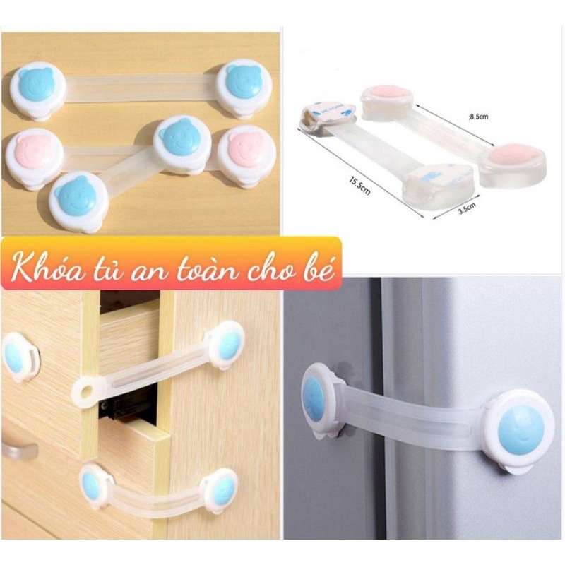 Dây Vải Khoá Tủ, Ngăn Kéo, Tủ Lạnh / Đai Khóa Chặn Cửa Tủ / Chốt Khóa An Toàn Cho Bé