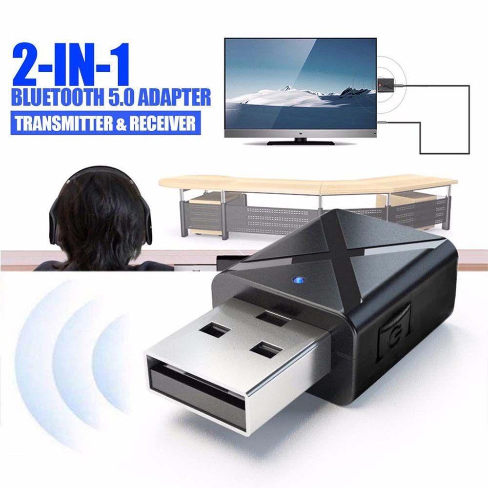 Usb Bluetooth 5.0 Nhận Tín Hiệu Âm Thanh Nổi Tiện Dụng