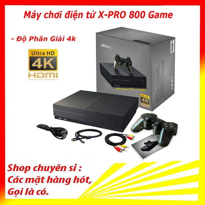 Bộ Game Xpro 800 in 1 - 64 bit 4K HDmi Retro với 800 trò chơi video gia đình cổ điển Bảng điều khiển trò chơi