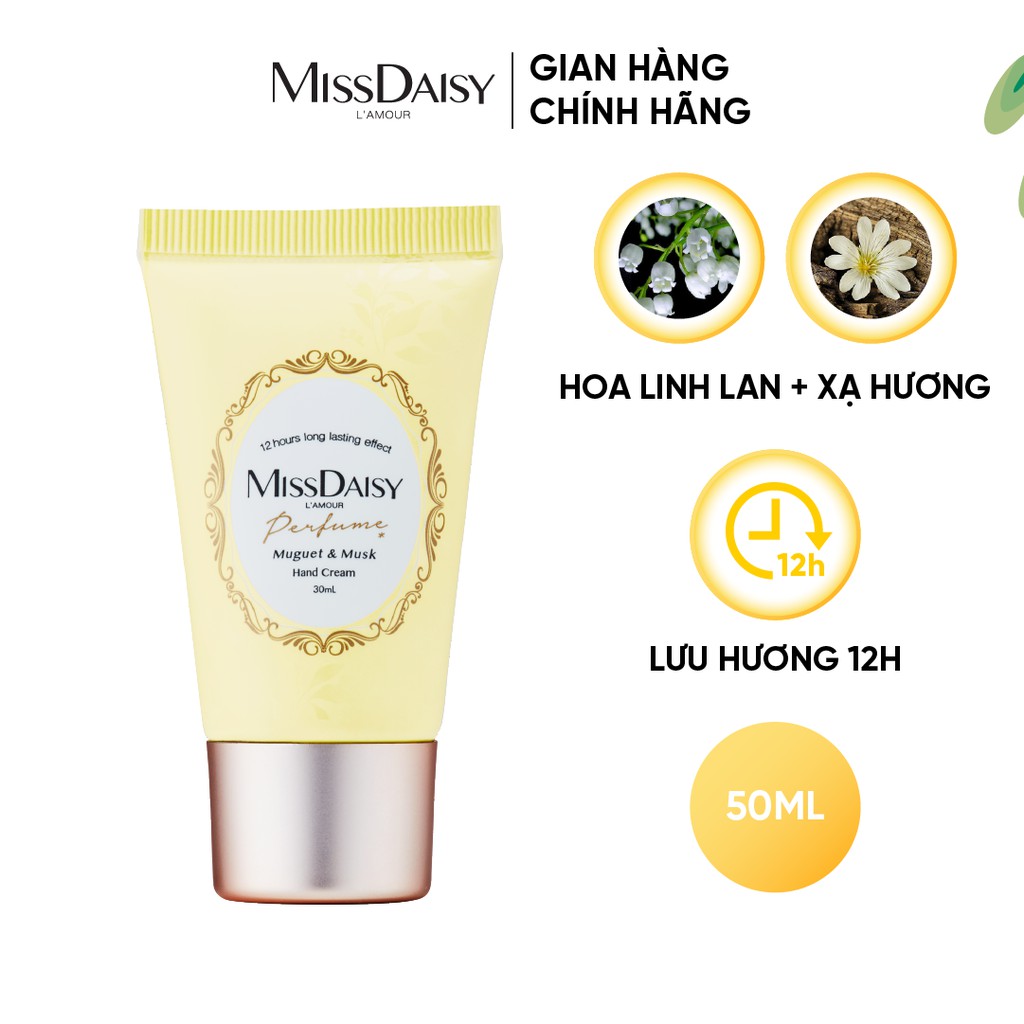 Kem Tay Hương Nước Hoa MISSDAISY Chiết Xuất Linh Lan & Xạ Hương - Size 30ml