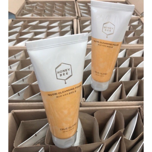 SỬA RỬA MẶT TRUE ISLAND HONEY BEE NUTRI CLEANSING FOAM 100ml - DÀNH CHO DA DẦU MỤN