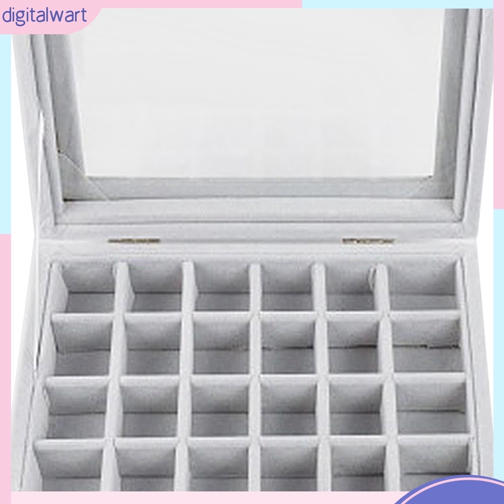 Khay Trưng Bày Trang Sức 24 Ngăn Bằng Nhung Sang Trọng