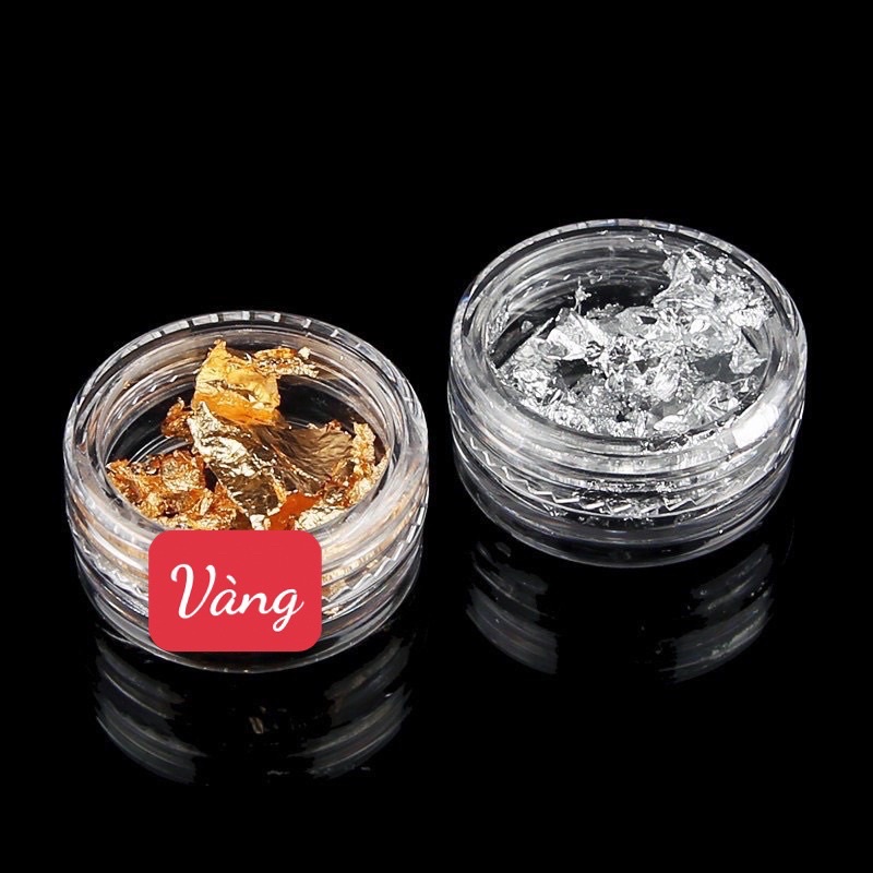 Hũ giấy nhún nhiều màu trang trí móng tay nail