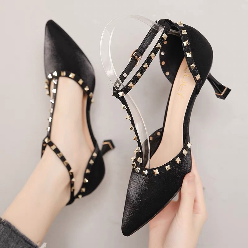 SALE— Giày cao gót đinh tán LUFI BIG SIZE 41-42-43