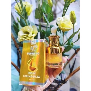 Serum collagen 3w trắng da chống lão hóa huỳnh đỗ
