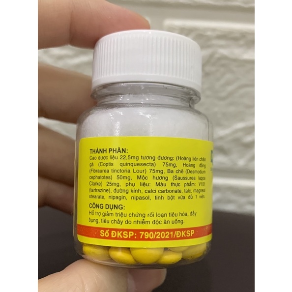 Viên bao đường Becberzine- hỗ trợ giảm rối loạn tiêu hoá, đầy bụng, tiêu chảy do nhiễm độc ăn uống