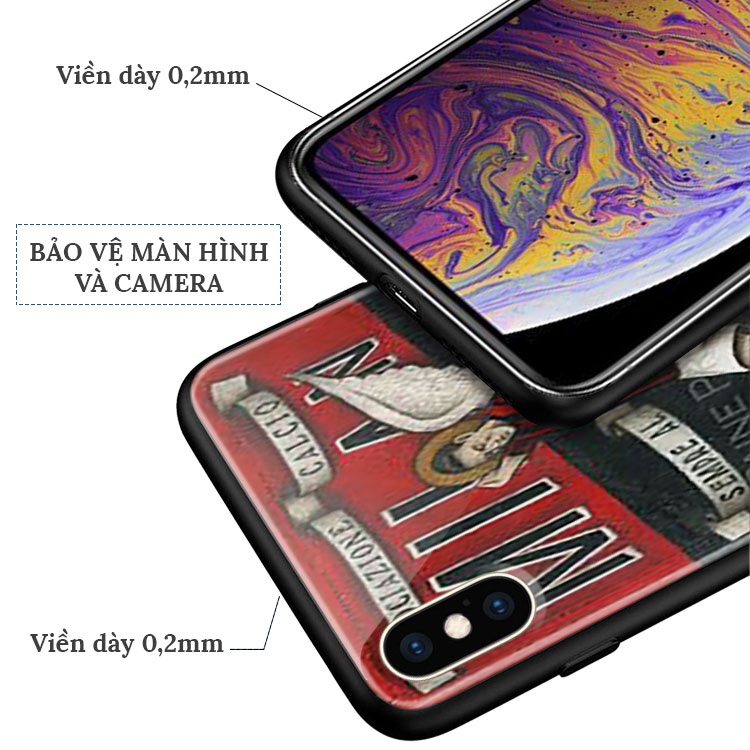 Ốp Cao Cấp Iphone 11 Pro Max In Hình ACMilan NIXON 6/6S/6Plus/6Splus/ 7Plus/ 8Plus / X /Xs /Xs Max /11 /11 Promax