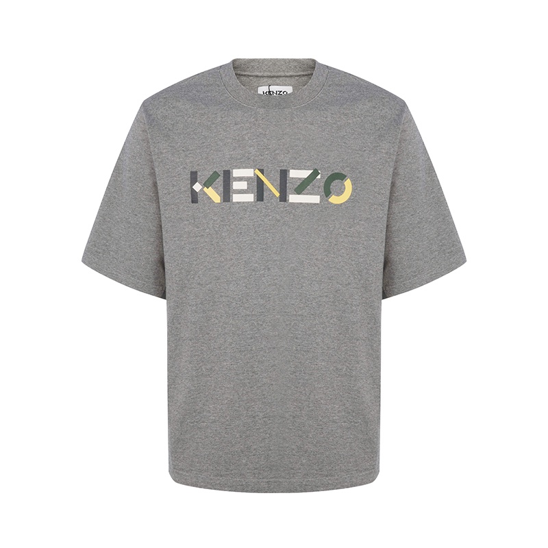 Áo Thun Cotton Tay Ngắn Cổ Tròn In Chữ kenzo / kenzo Takada Trẻ Trung Hợp Thời Trang Cho Nam