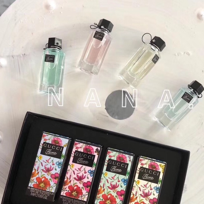 ✕♈✶(Hàng Mới Về) Set 4 Lọ Nước Hoa GUCCI 5ml Trong 1 Tiện Dụng