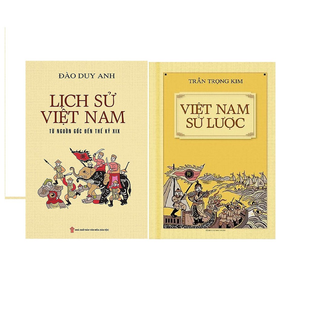 Sách - Combo Lịch sử Việt Nam từ nguồn gốc đến thế kỷ XIX (bìa mềm) + Việt Nam sử lược (bìa mềm)