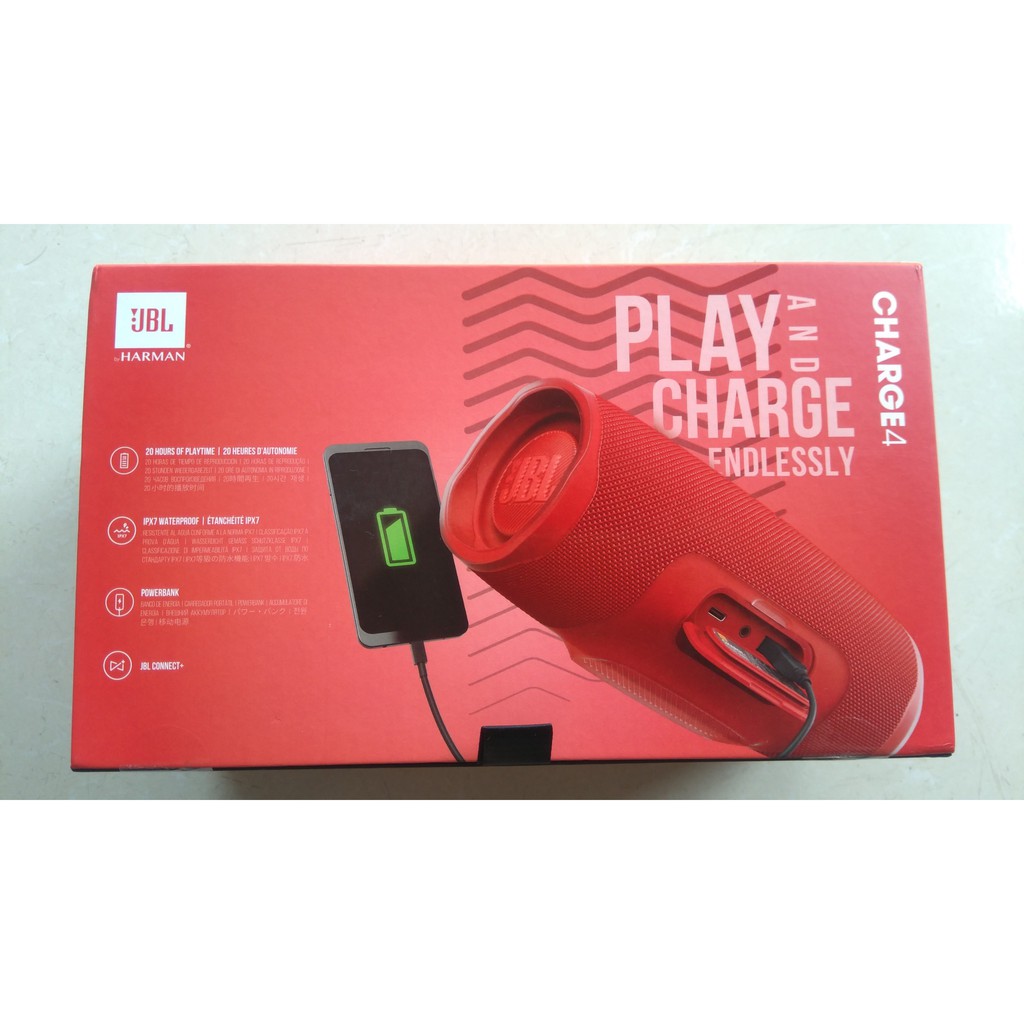 Loa bluetooth JBL Charge 4 30W - hàng chính hãng PGI, nguyên seal