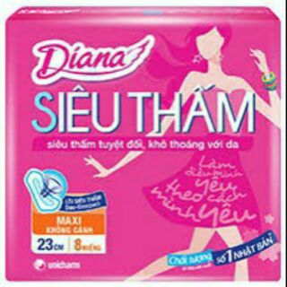 Bộ 6 gói băng vệ sinh diana dày không cánh 8 miếng Mẫu Mới nhất