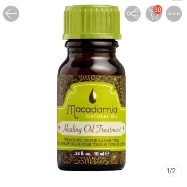 Tinh dầu hàn gắn biểu bì tóc Macadamia Natural Oil 10ml